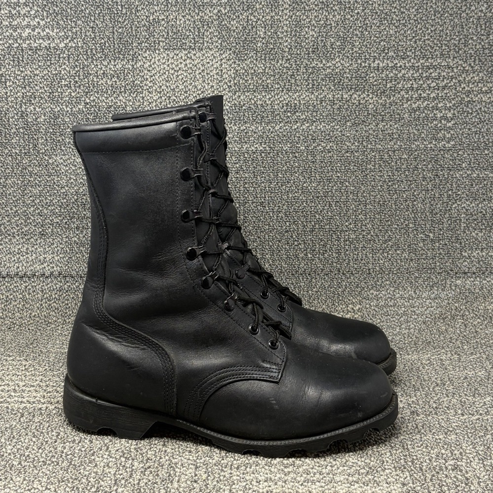 Vintage 1997 Wellco Ro-Search Combat Boots Men's 9 XW Black Leather Military USA